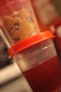 confiture et beurre d'amandes