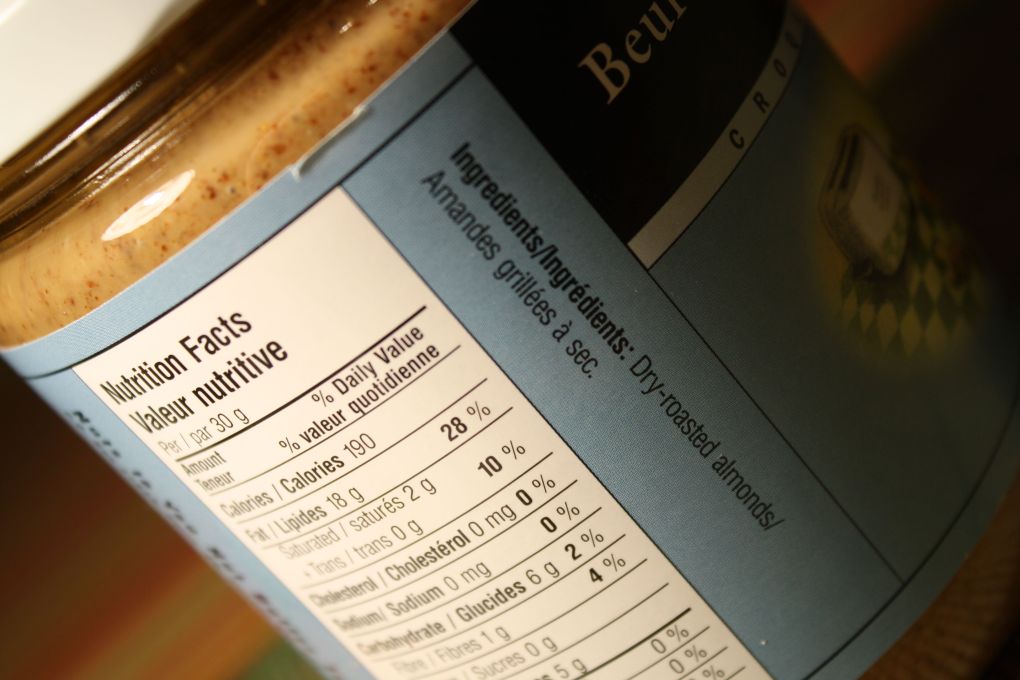 ingredients beurre amandes