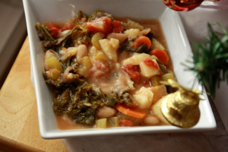 soupe legumes et vin blanc