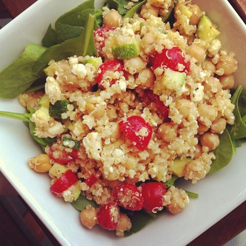 salade de quinoa aux couleurs de Noël