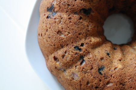 gâteau bananes et bleuets