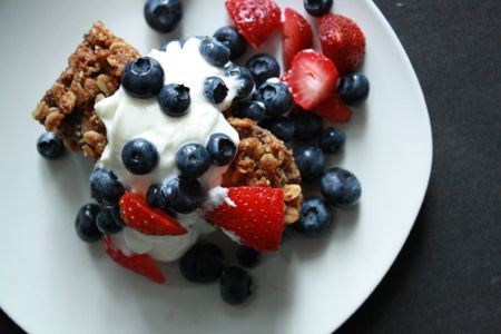 pouding bananes bleuets