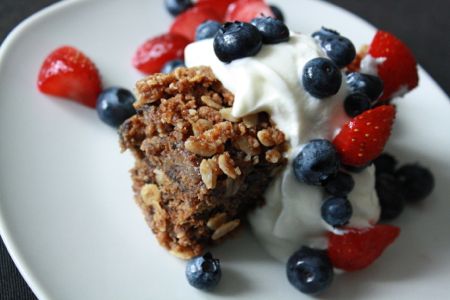 pouding bananes bleuets