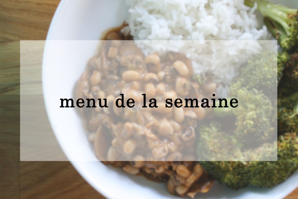 menu de la semaine 2