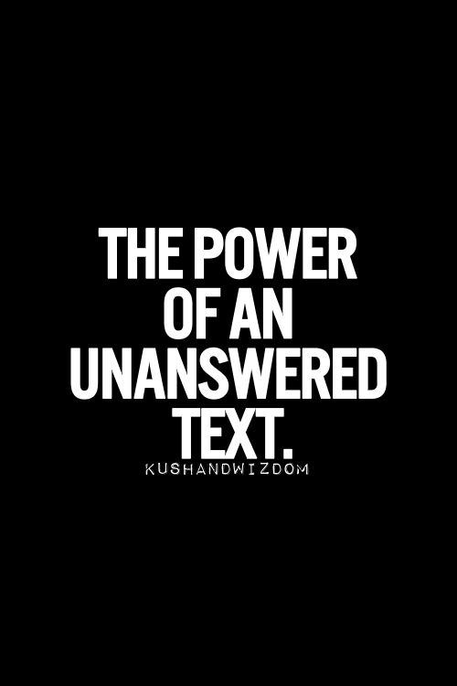 unanswered text