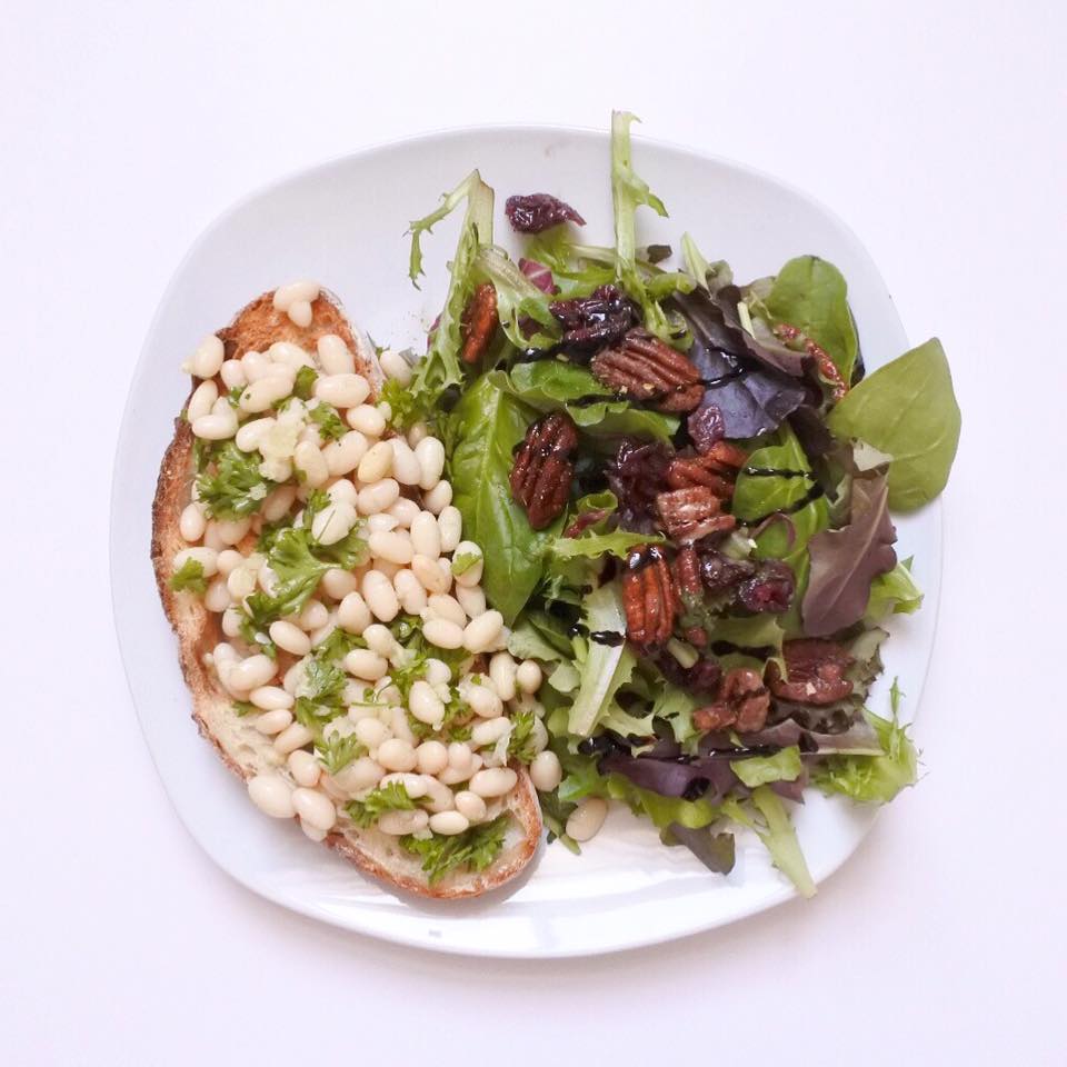 bruschetta con fiagioli