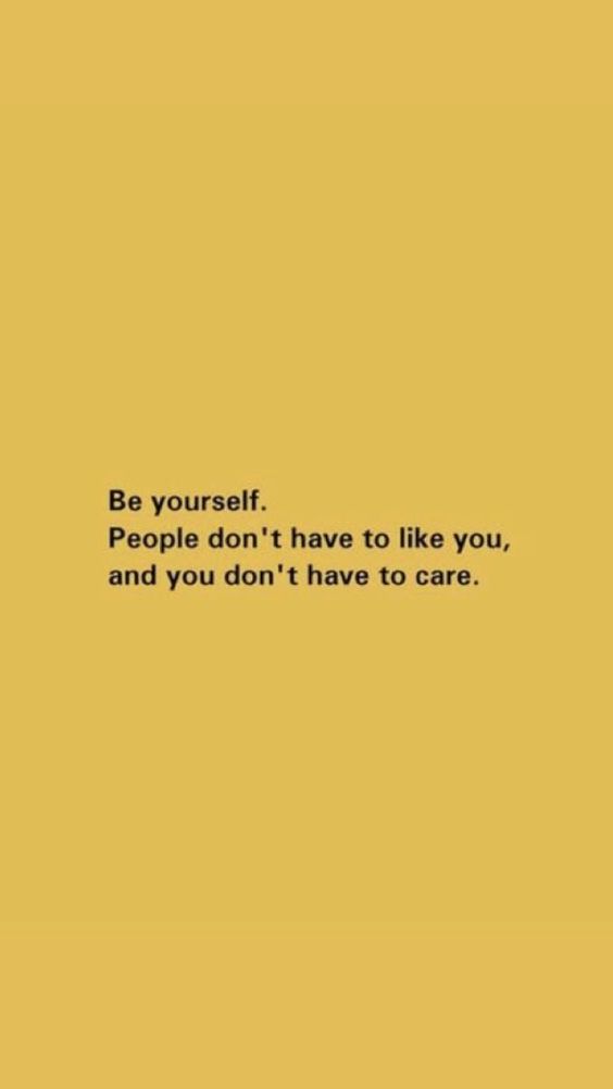 be yourself